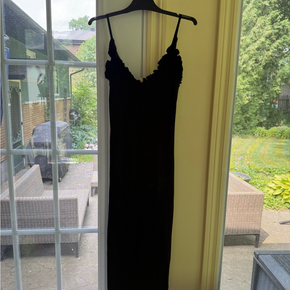 H&M Black Midi Dress